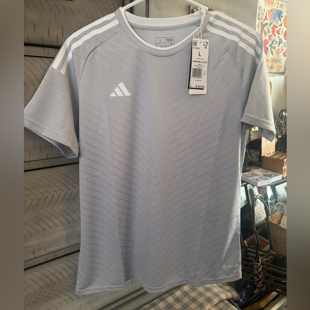 Adidas Light Gray Short Sleeve Tee